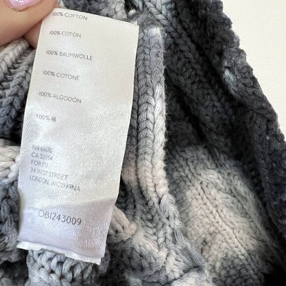 Anthropologie Pilcro Joni Tie Dye Cable Knit Hi Low Sweater - Picture 7 of 7